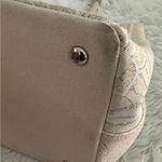 Oscar de la Renta  NM‎ Floral Lace Canvas Handbag BOHO Beach Everyday Tote Bag Photo 8