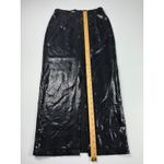 Tark 1 Snakeskin Print Maxi Skirt High Waist Slit Black Size 3 Photo 5