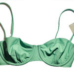 J.Crew Balconette Underwire Bikini Top Olive Green Sage Swim Ruched Sze 32C NWT Photo 0