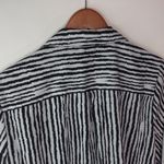 kim rogers  XL Black White Rough Stripe Top Plus Photo 1