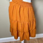 SheIn  Cut Out Tiered Mini Dress Size Small On or Off Shoulder Linen Like Photo 0