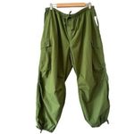 Anthropologie Pilcro Pull On Parachute Pants Dark Green Size XL NEW Photo 4