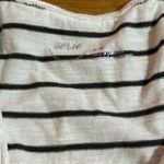 Aerie  Black and White Striped Tank Top Photo 1