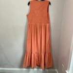 American Eagle  Maxi Dress Size XXL Cotton Peach Cut Out V Neck Boho Summer Photo 2