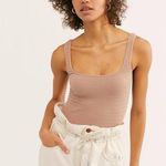 Free People Intimately Square One Seamless Cami Latte Size M / L Photo 0