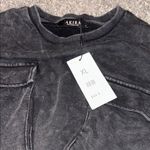 Akira  Black Long Sleeve Crop Top Photo 4