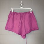 Free People NWT  Mirella Cinched Short in Pink Plum Women’s Sz Small Linen Blend Photo 6
