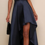 Lulus NWT Broadway Show Navy Blue High Photo 0