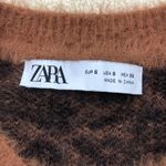 ZARA : Fuzzy Animal Print Sweater Photo 3