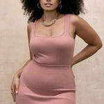 Eloquii New! mauve rose pink square neck ribbed bodysuit, 18/20 Photo 0