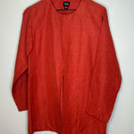 Eileen Fisher  Rust Colored Silk Linen Jacket Size M Photo 0