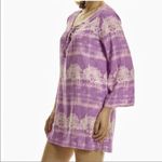 Margaritaville Batik Lace Rayon Purple Swim Cover Up Tunic L Large Photo 8