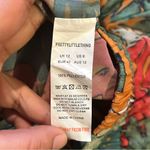 Pretty Little Thing Sheer Orange Big Leaf Print Wide Leg Beach Pants Size 8. Photo 7