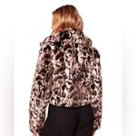 NWT Band Of The Free Animal Print Faux Fur Jacket W/Pockets Ivory/Black Size S Photo 1
