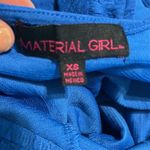 Material Girl Material Girls Top Royal Blue Crop Womens XS Long Sleeve Photo 5