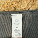 Aerie  Women’s Sz Medium Ribbed Crop Top Zip Tank Top Photo 2