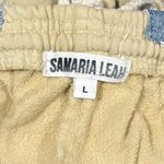 Samaria Leah Nicki Sweats Jogger Pants Oat Denim Lace Photo 7