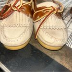 Dexter Women's Size‎ 6 Leather Boat Shoes In Ash/ Tan New In Box Photo 1