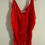 Weekday Ruched satin mini dress Photo 1