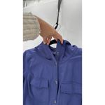 Duluth Trading Company Water Rain Resistant Jacket Hooded Button Up size S Purple Photo 8
