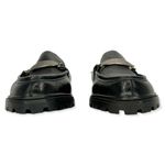 Colin Stuart  | Size 6 | Women's Lug Sole Black Leather Reptile Texture Loafer Photo 2