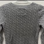 Abercrombie & Fitch VTG Y2K Womens Abercrombie Fitch Cable Knit V-Neck Sweater Medium Bella Swan Photo 12