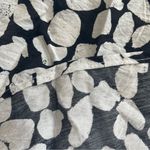 Mango  Black And White Floral Print Halterneck Swing Lightweight Dress Size 10 Photo 12