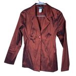 Vintage Dawn Joy Fashions metallic maroon blazer‎ Size 4 Photo 0