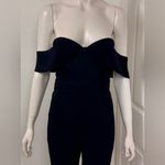 Herve Leger  Black Off-Shoulder Jumpsuit Photo 1