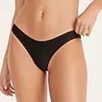 J.Crew Mid-Rise High Cut Leg Cheeky Bikini Swim Bottom in Black NWT Size 3X Photo 0