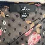Lulus Lulu’s Fleur-ty Girl Black Floral Print Long Sleeve Babydoll Dress NWOT | XS Photo 5
