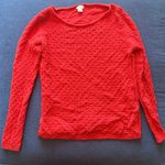 J.Crew  Red Knit Top Photo 0