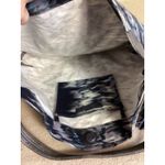 Banana Republic  hobo bag Water Color fabric and Leather top handle tote EUC Photo 6