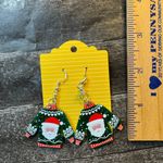 Handmade Santa Ugly Christmas Sweater Dangle Pierced Earrings  New Photo 2