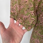 Jopna Cottagecore Forest Fairy Dress Womens L Green Pink Polyester Smocked Lined Size L Photo 5