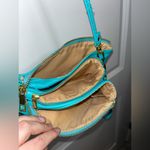Unbranded Turquoise 3 Tri Fold Sectioned Adjustable Crossbody / Detached Clutch Photo 10