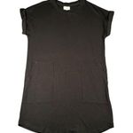 Lou & grey Womens S Black SignatureSoft Pocket Shift Shirt Dress LOFT Pullover Photo 0