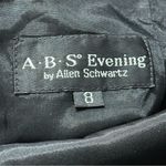 ABS Allen Schwartz Evening Women’s Size 8 Black Low Back Formal Dress Gown Photo 8