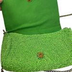 Anthropologie  Beaded handbag clutch cross body floral green Photo 3