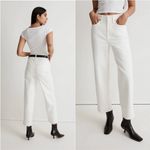 Madewell Jeans The Petite Perfect Vintage Wide-Leg Crop Tile White 32P NWT New Photo 2