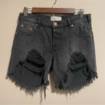 One Teaspoon  Stevies Jean Shorts Distressed Button Fly- Size 24 Photo 2