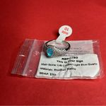 Bomb Party RBP7780 “This Is Your Sign” LC Quartz on Rhodium Size 10 Ring NWT Blue Photo 4