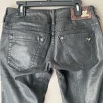 Rock 2 Planet sz 4 Black Coated Straight Leg Jeans Punk‎ Metal Photo 11