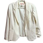 Marina Luna White Linen Blend Blazer Timeless Classic Sz XL Soft Girl Euro Style Photo 0
