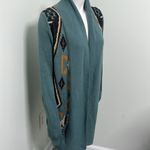 Ecote Ecoté Urban Outfitters Blue Intarsia Patterned Shawl Cardigan - Size M Photo 6