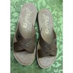 blowfish  Malibu Sandals Toasted Gold Slip On Sz 7.5 New Photo 2