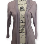 August Silk  SZ M light purple open lightweight cardigan Photo 0