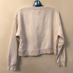 ZARA Cream Cropped Sweatshirt Photo 2