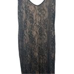 ASOS  DESIGN Black Lace Cami Slip Maxi Dress Sz M NWOT Evening Gown Photo 5
