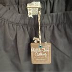 Matilda Jane  Black Skater Skirt Large NEW With Tags Faux Suede Short Elastic NWT Photo 3